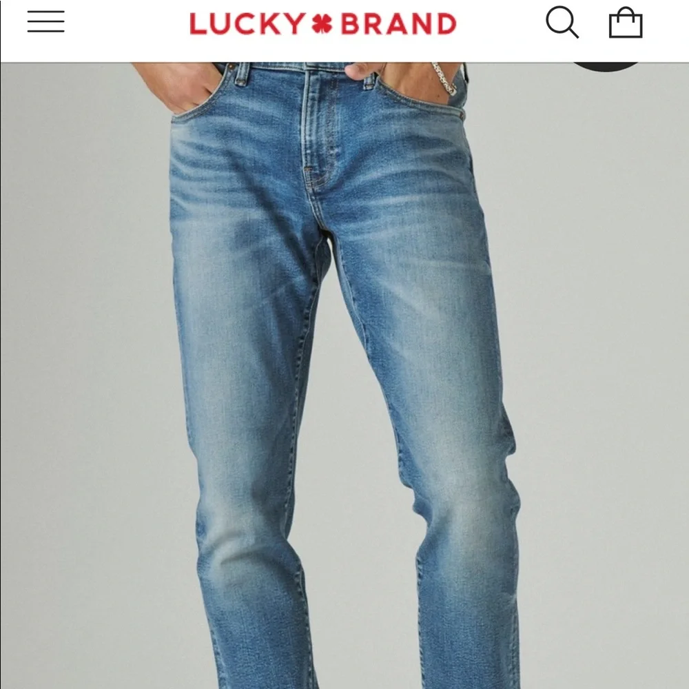 NEW Lucky Brand 100 Skinny Jeans Advanced Stretch Gilman Quartz wash size 30x30
